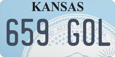 KS license plate 659GOL