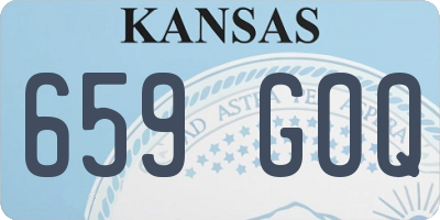 KS license plate 659GOQ