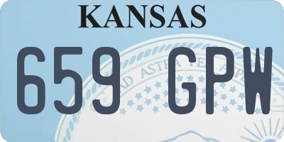 KS license plate 659GPW