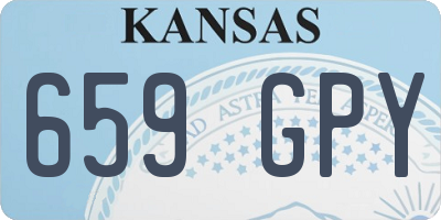 KS license plate 659GPY