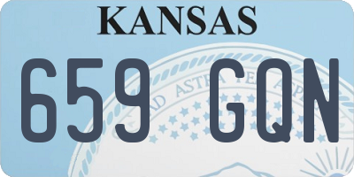 KS license plate 659GQN