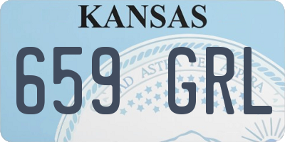 KS license plate 659GRL