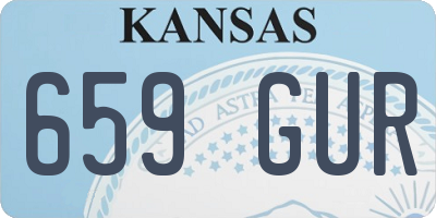 KS license plate 659GUR