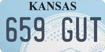 KS license plate 659GUT