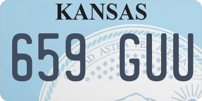 KS license plate 659GUU
