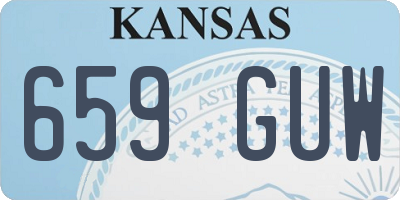 KS license plate 659GUW