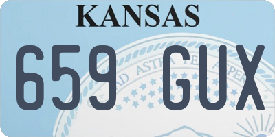 KS license plate 659GUX