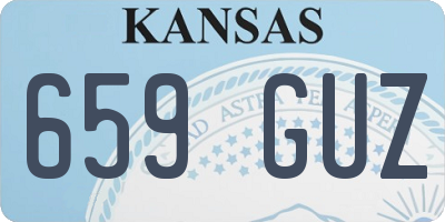 KS license plate 659GUZ