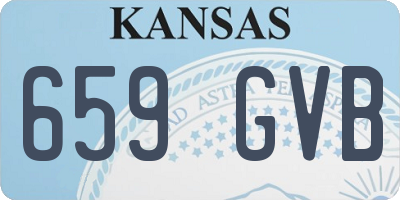 KS license plate 659GVB