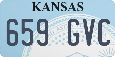 KS license plate 659GVC