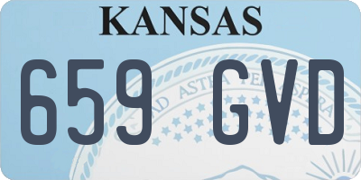 KS license plate 659GVD