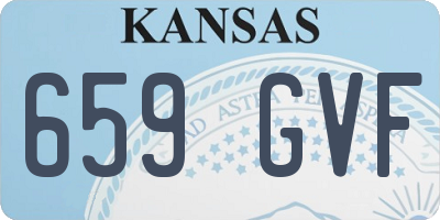 KS license plate 659GVF