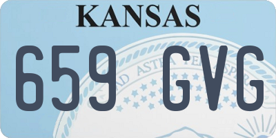 KS license plate 659GVG