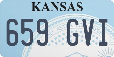 KS license plate 659GVI