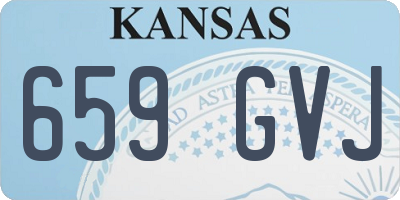 KS license plate 659GVJ