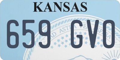 KS license plate 659GVO