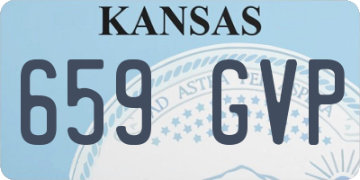KS license plate 659GVP