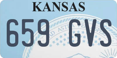 KS license plate 659GVS