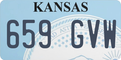 KS license plate 659GVW