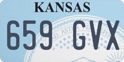 KS license plate 659GVX