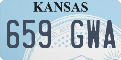 KS license plate 659GWA