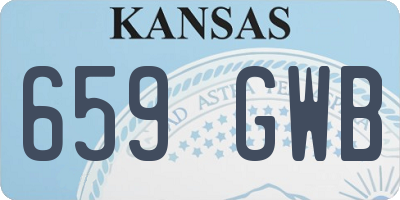 KS license plate 659GWB
