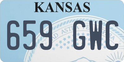KS license plate 659GWC