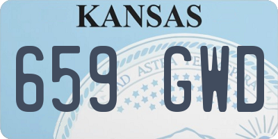 KS license plate 659GWD