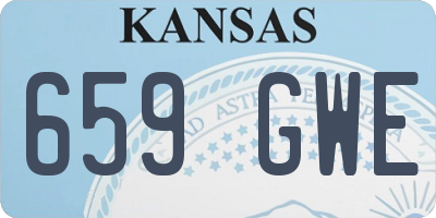 KS license plate 659GWE