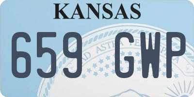 KS license plate 659GWP