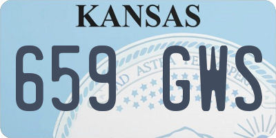 KS license plate 659GWS