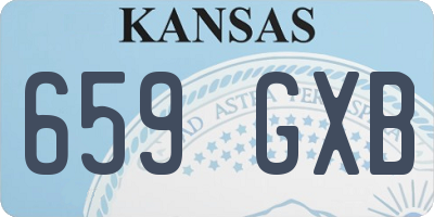 KS license plate 659GXB