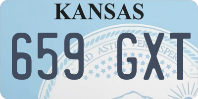 KS license plate 659GXT