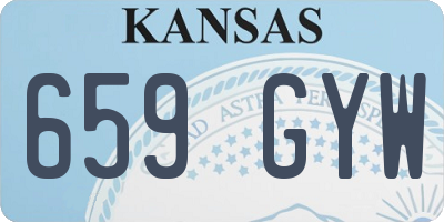 KS license plate 659GYW