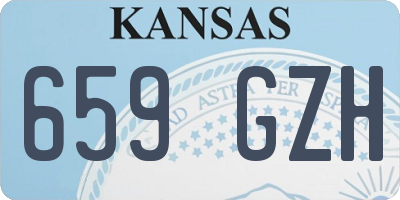 KS license plate 659GZH