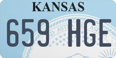 KS license plate 659HGE