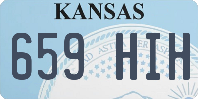 KS license plate 659HIH