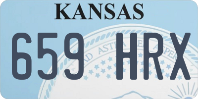 KS license plate 659HRX