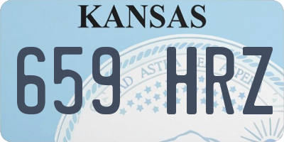 KS license plate 659HRZ
