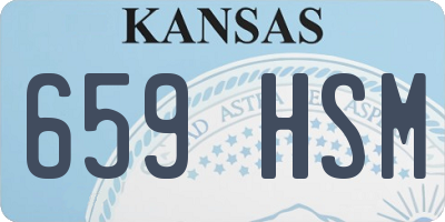 KS license plate 659HSM