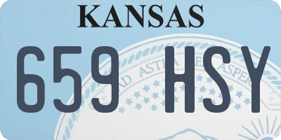 KS license plate 659HSY