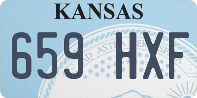 KS license plate 659HXF