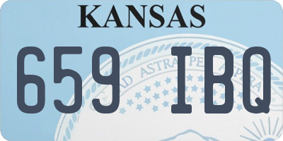 KS license plate 659IBQ