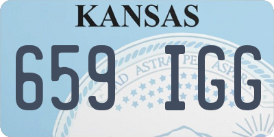 KS license plate 659IGG