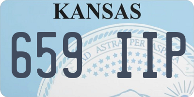 KS license plate 659IIP