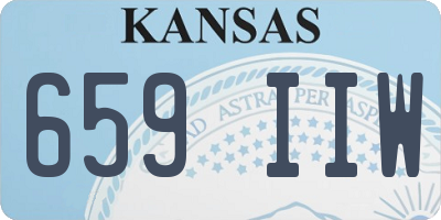 KS license plate 659IIW