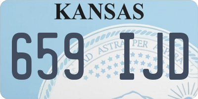KS license plate 659IJD