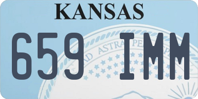 KS license plate 659IMM