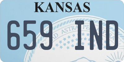 KS license plate 659IND