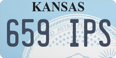 KS license plate 659IPS
